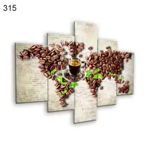 315:لوحة المقاهي من خمس اطارات