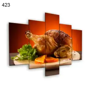 423:لوحة المطعم من خمس اطارات