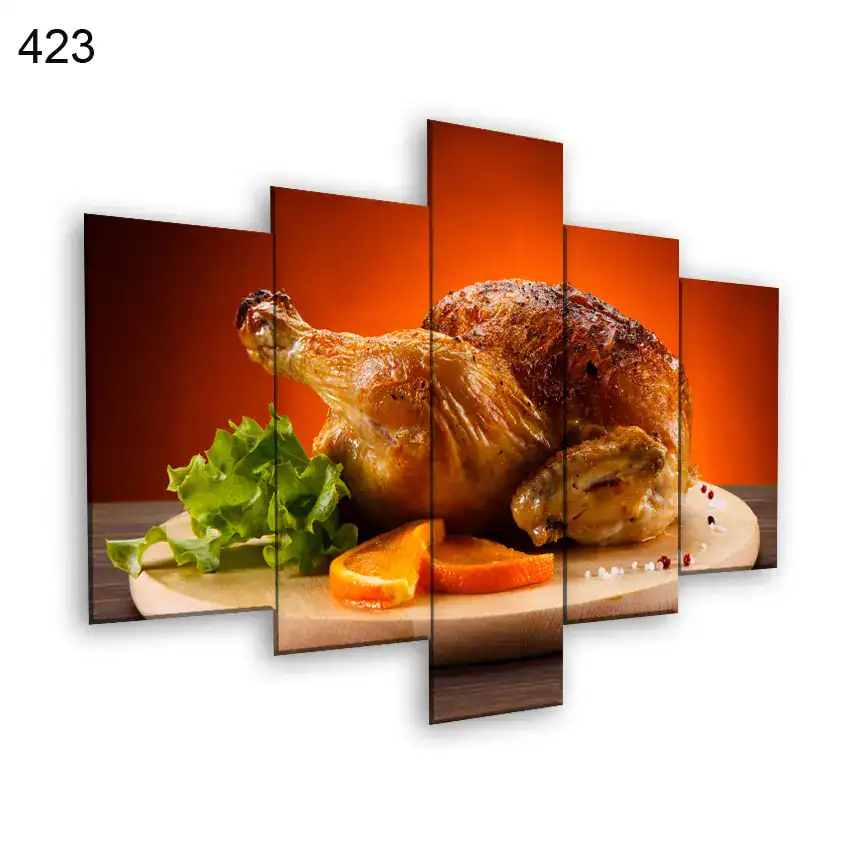 لوحات المطاعم 423:لوحة المطعم من خمس اطارات