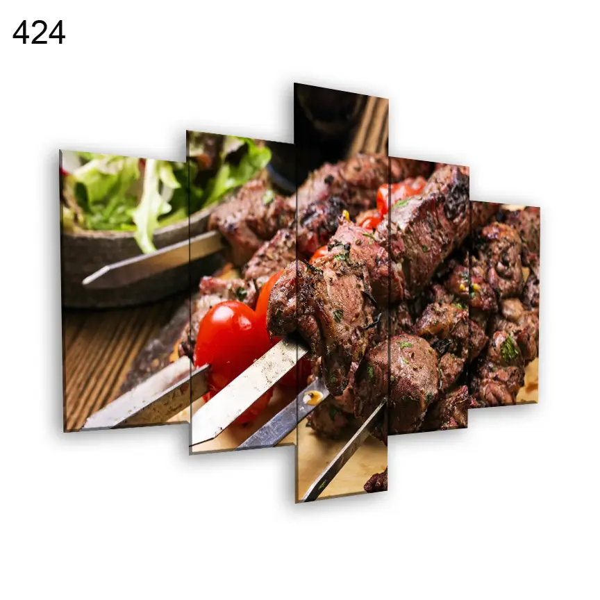 لوحات المطاعم 424:لوحة المطعم من خمس اطارات