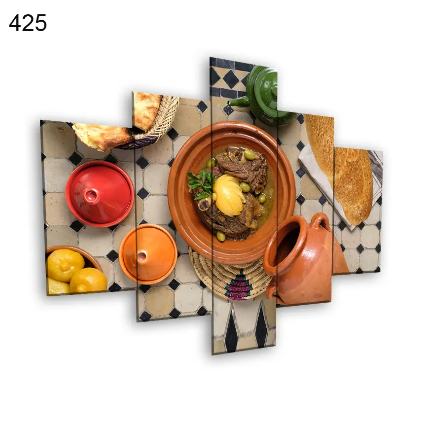 لوحات المطاعم 425:لوحة المطعم من خمس اطارات