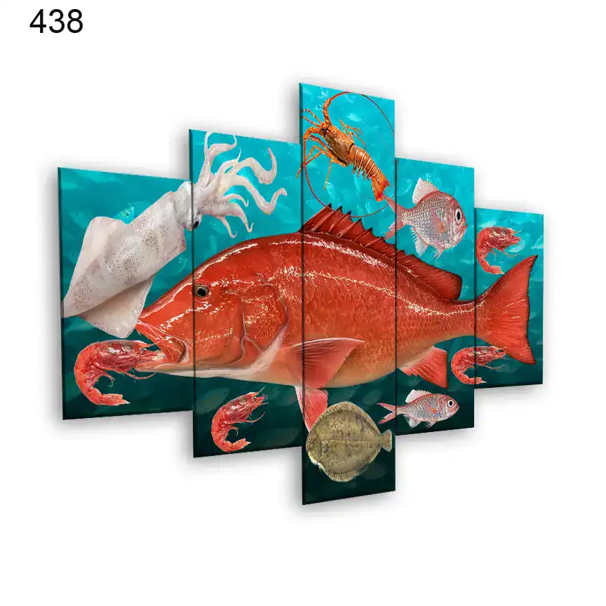 لوحات المطاعم 438:لوحة المطعم من خمس اطارات