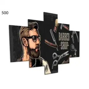 500:لوحة الحلاقة من خمس اطارات