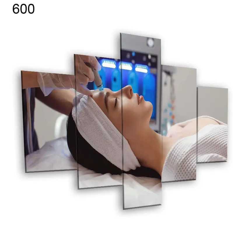 لوحات الحلاقة والتجميل 600:لوحة الحلاقة والتجميل من خمس اطارات
