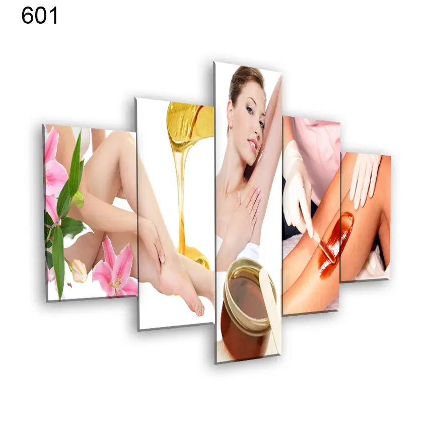 لوحات الحلاقة والتجميل 601:لوحة الحلاقة والتجميل من خمس اطارات