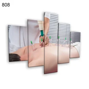 808:لوحة الحجامة من خمس اطارات